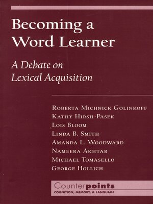 cover image of Becoming a Word Learner